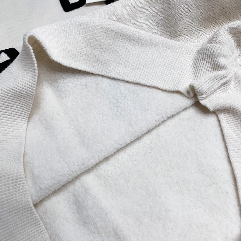 Wildfox Dare Devil Sherpa Sweatshirt Cream | Size Small - Picture 5 of 6